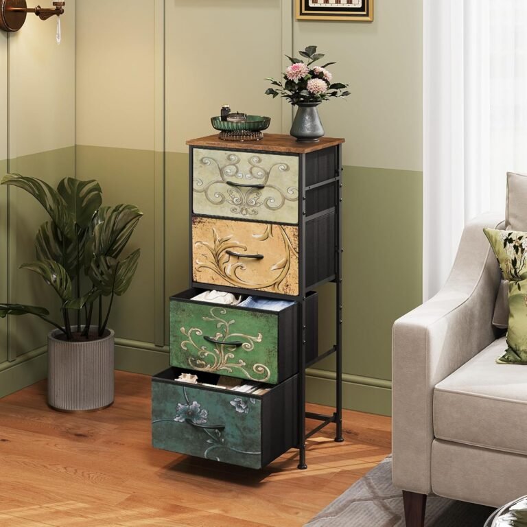 WLIVE Dresser with 4 Drawers