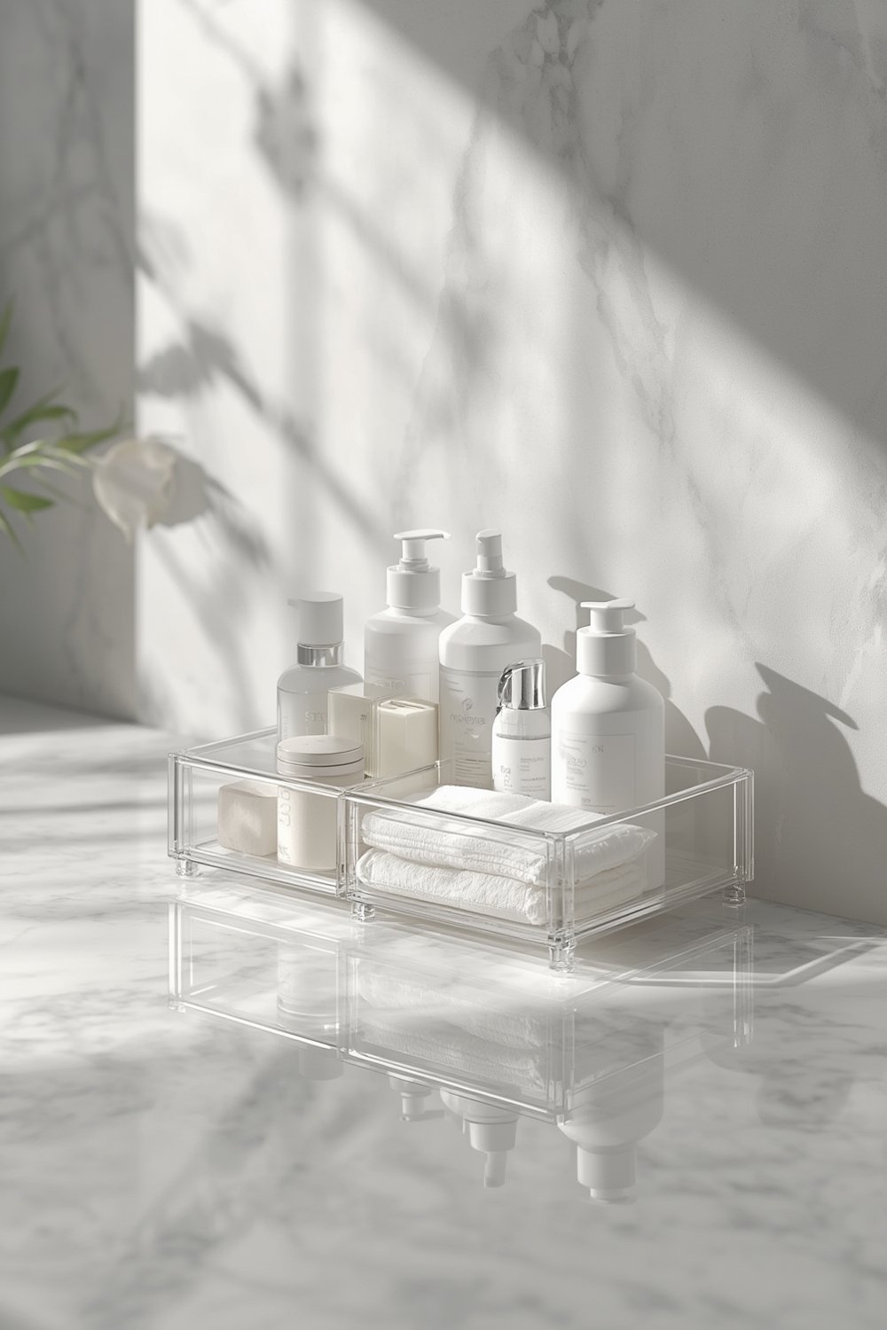 bath organizer sliding drawers under sink storage