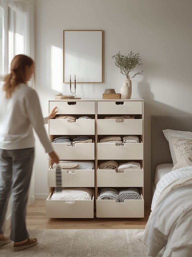 Dresser Organizer: 9 Ultimate Steps For Amazing Results In 2026 2 bedroom dresser storage with fabric bins and wood tabletop