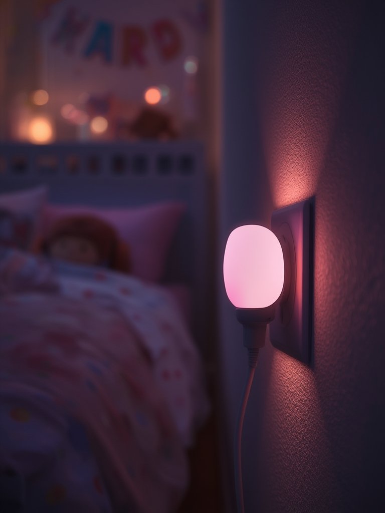 Led Nightlight: 5 Ultimate Steps For Amazing Ambient Lighting In 2026 2 GE night light color changing mode in a modern bedroom setup