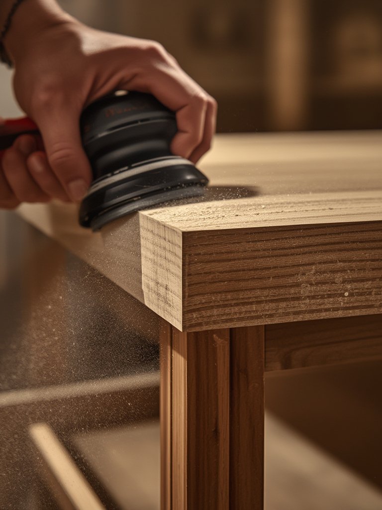 Palm Sander: 5 Ultimate Steps For Amazing Results In 2026 2 electric sander finishing wood with dust collection port